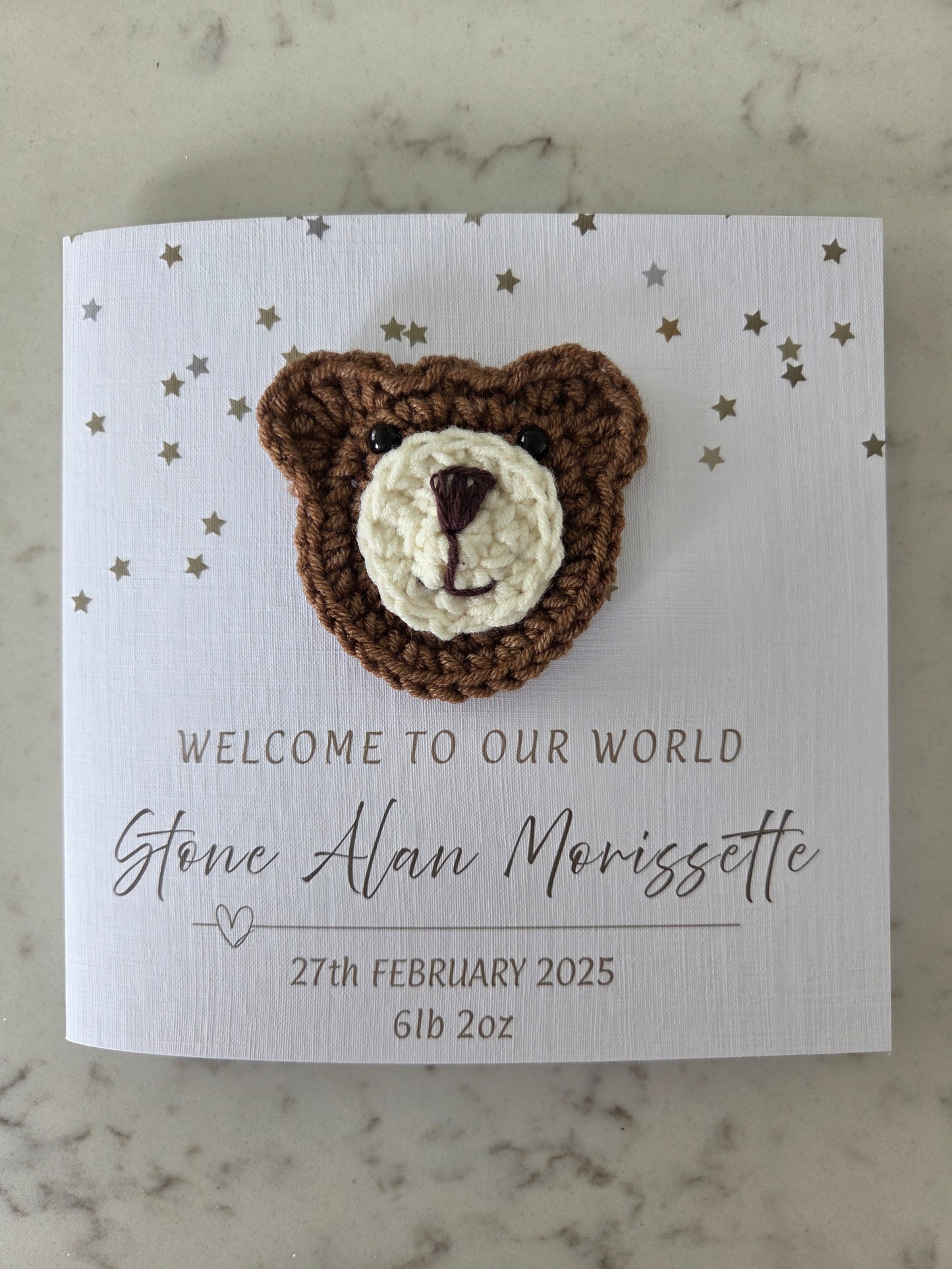 New Baby Announcement Card