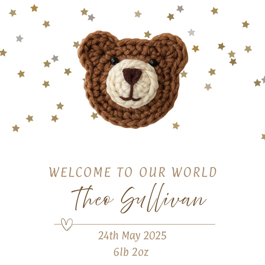 New Baby Announcement Card