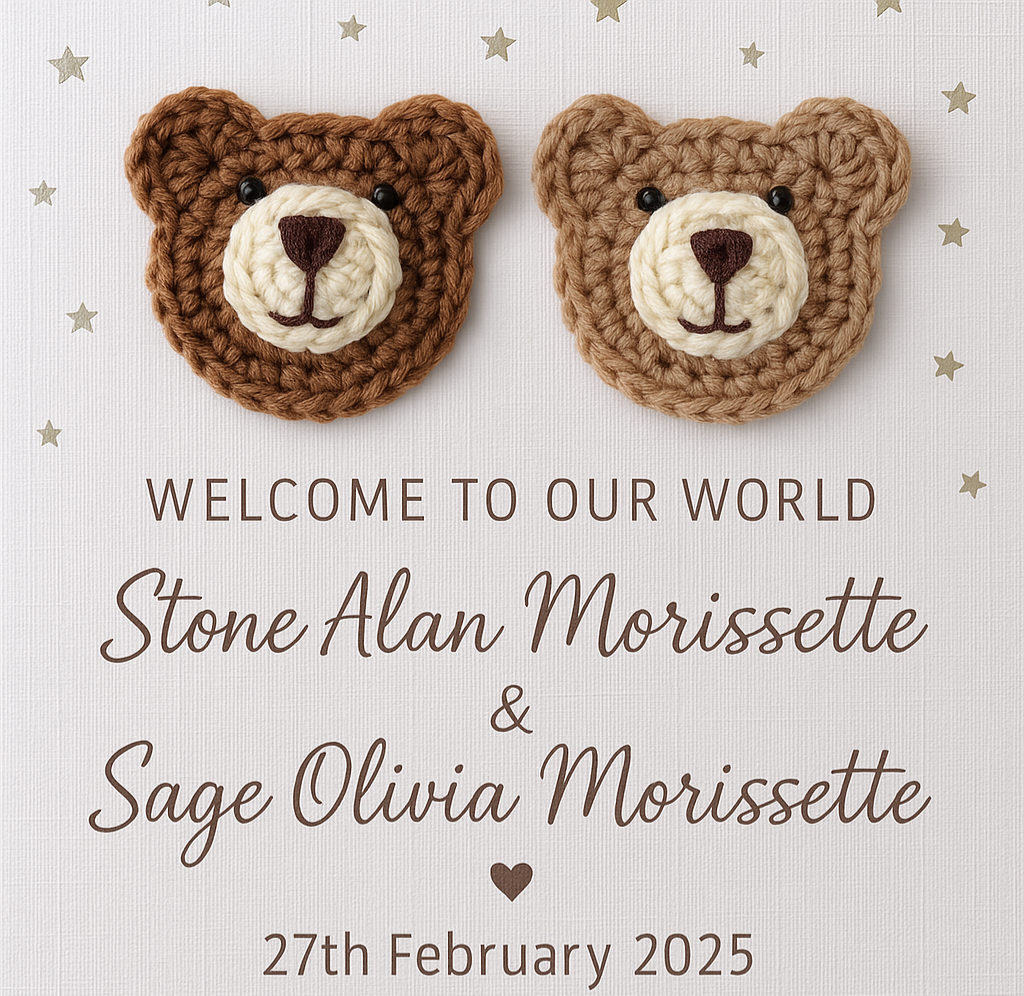 New Baby Announcement Card